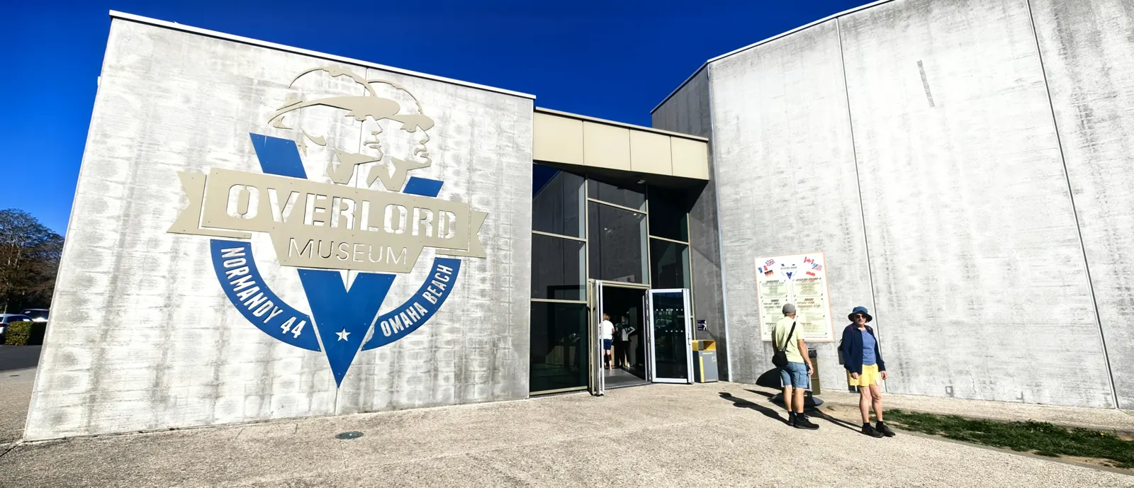 Entrance of the Overlord Museum at Colleville-sur-Mer, near the American Cemetery